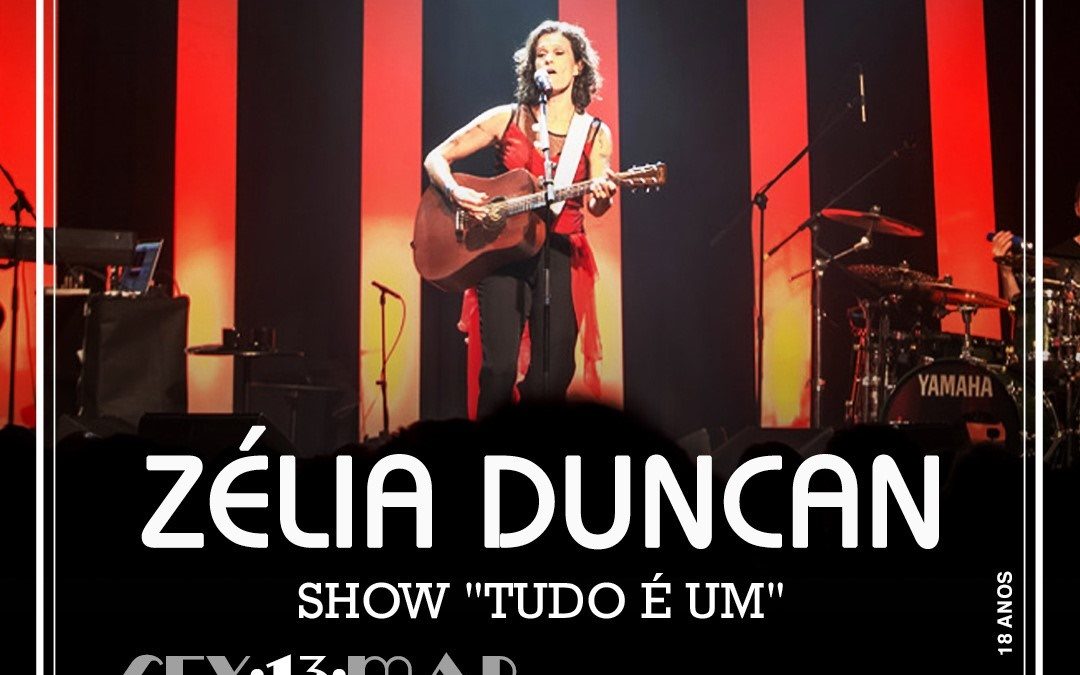 Zélia Duncan no show “Tudo é um” no Teatro Rival Refit