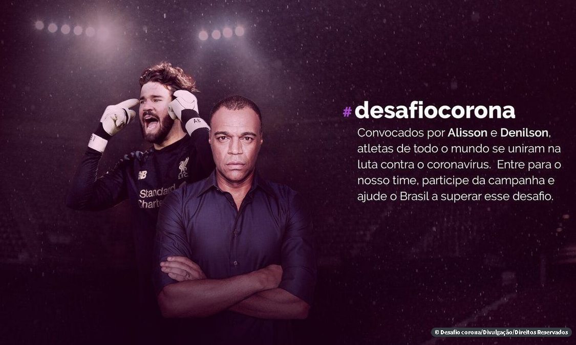 Desafio Corona: estrelas do futebol se engajam na luta contra covid-19