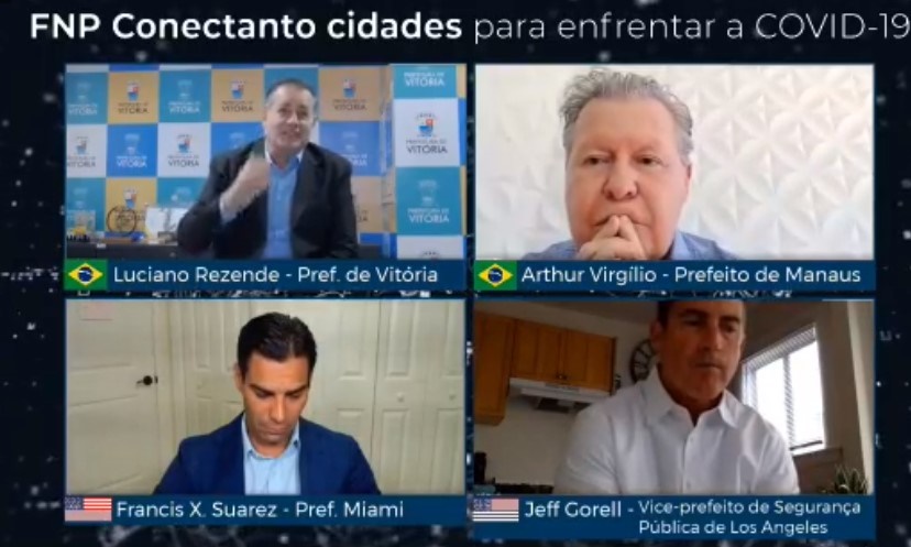 Covid-19: prefeitos de Miami e Los Angeles falam a prefeitos do Brasil