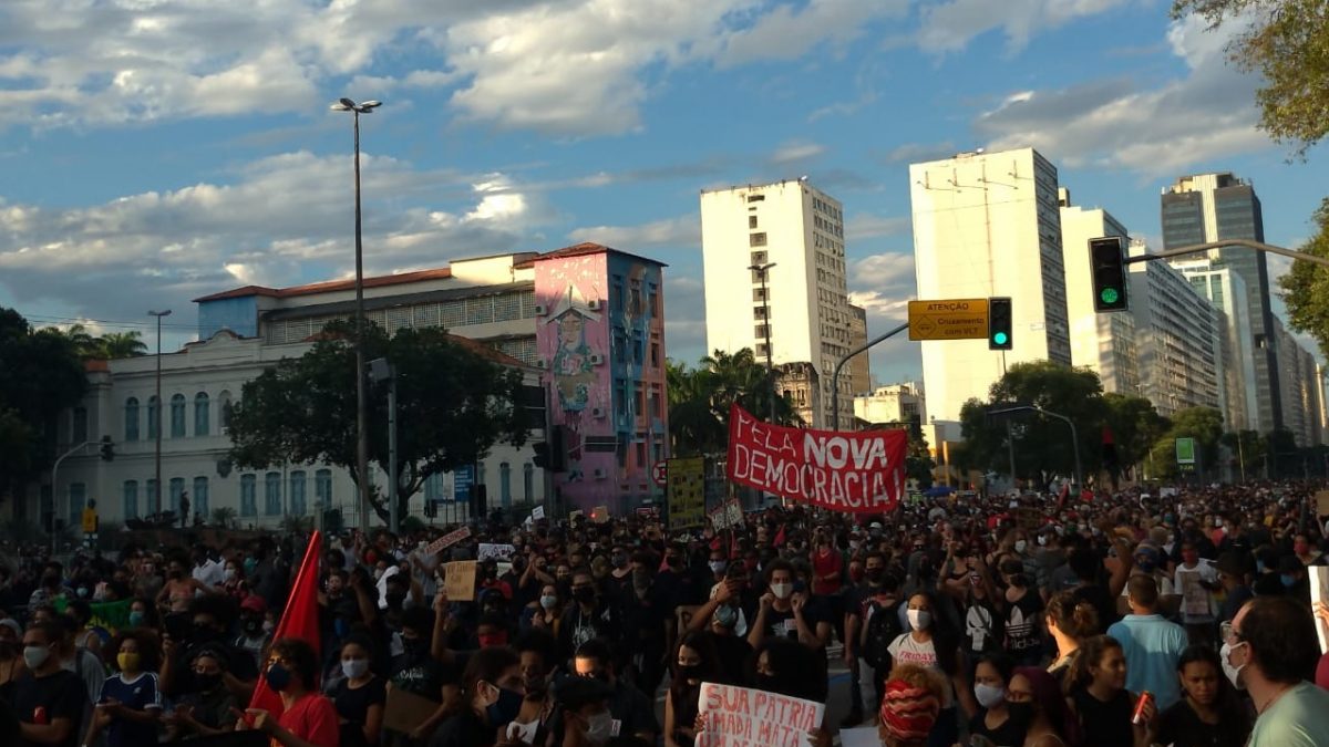 Manifestações contra Bolsonaro e o racismo no Rio de Janeiro