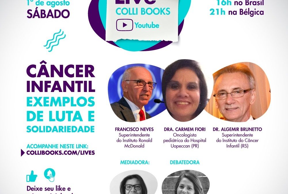 Live solidária: Editora realiza debate virtual para ajudar na luta contra o câncer infantil