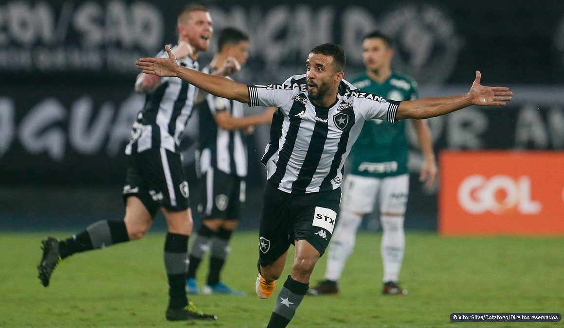 Botafogo vence Palmeiras e derruba último invicto do Brasileiro