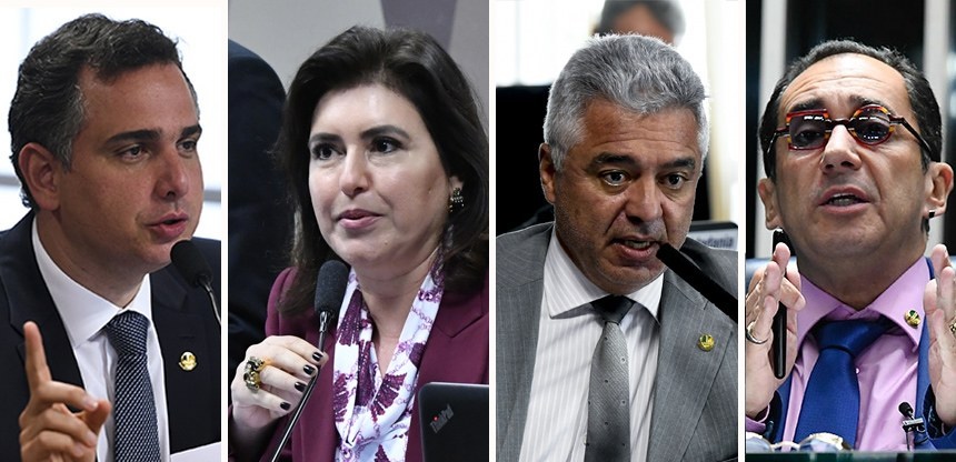 Quatro senadores disputam presidência da Casa em fevereiro