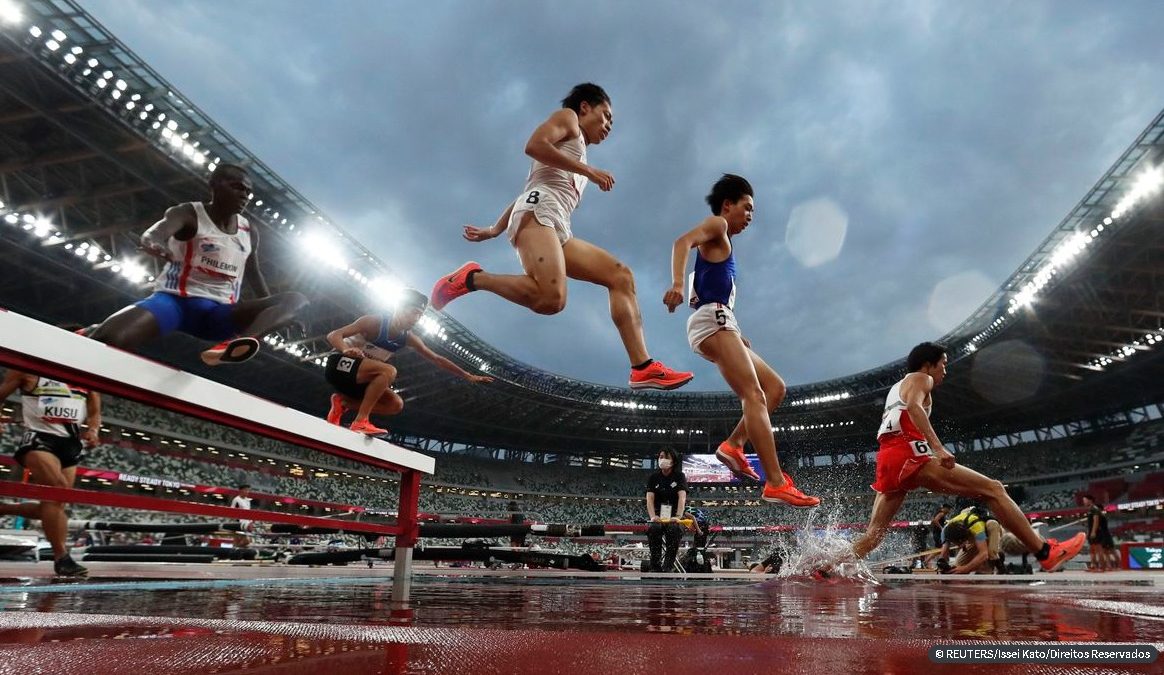 Estádio Olímpico de Tóquio sedia evento-teste de atletismo sem torcida