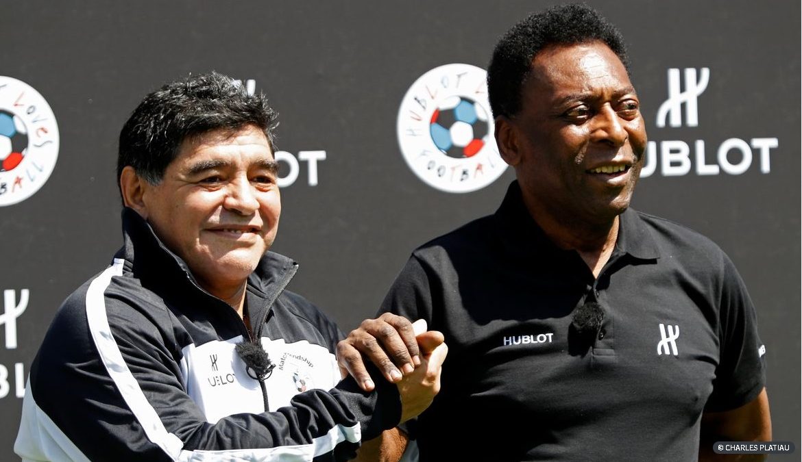 Pelé comemora homenagem a Maradona na Copa América