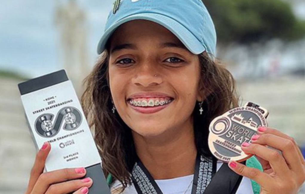 Skate: Com vaga em Tóquio, Rayssa Leal, de 13 anos, fatura bronze no Mundial de Street