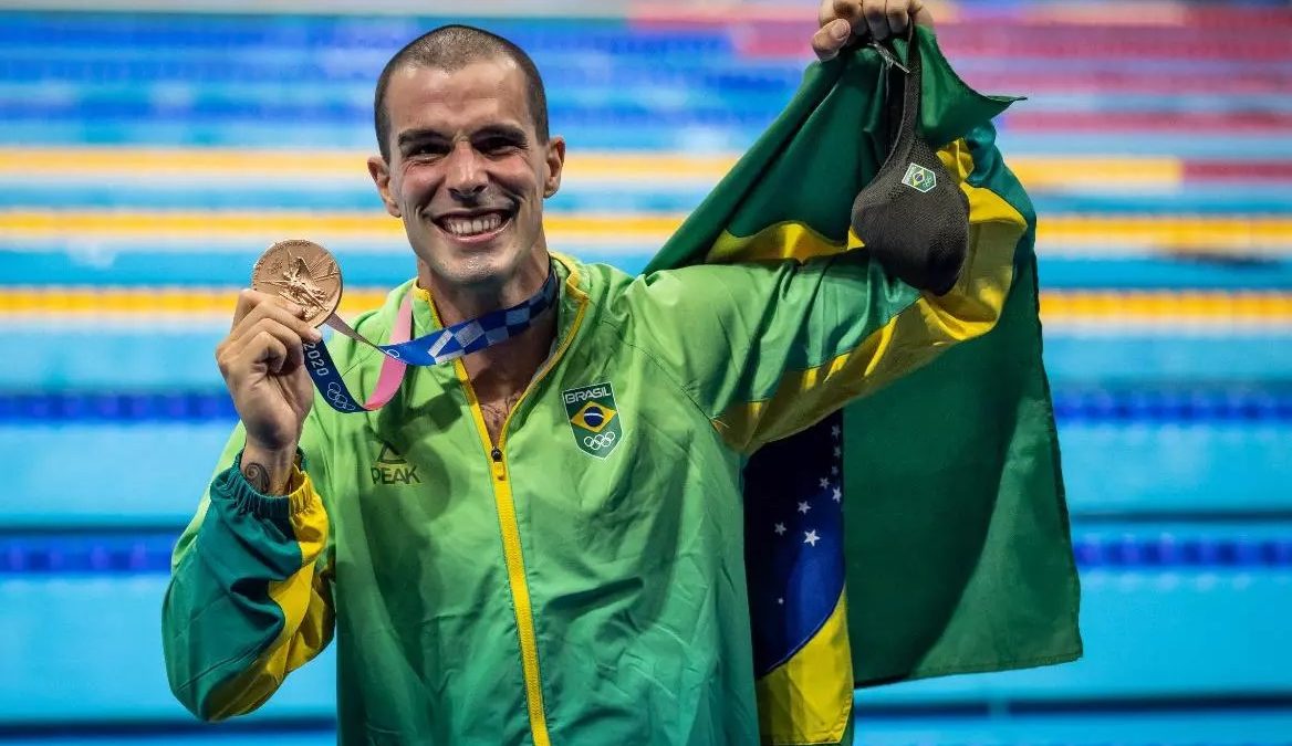 Com duas medalhas de bronze, natação do Brasil chega ao fim nas Olimpíadas de Tóquio