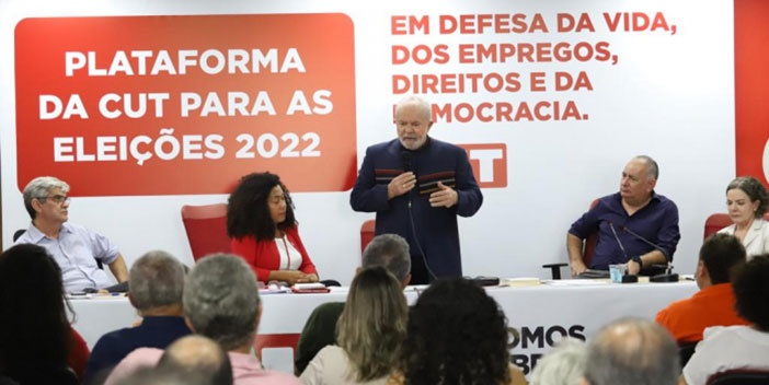 Lula defende unidade das centrais e quer propostas para seu plano de governo