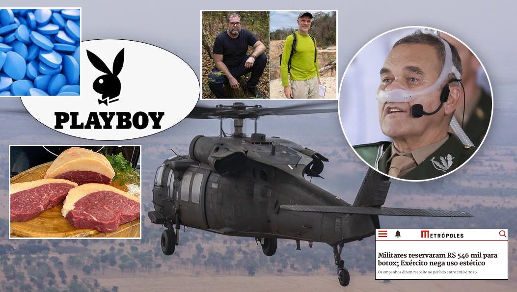 Exército já usou helicóptero até para levar revista Playboy ao general Villas Bôas na selva, mas burocratizou busca de Bruno e Dom – por Jeferson Miola