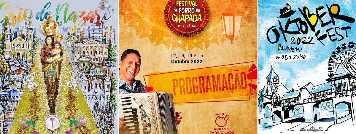 Confira calendário de eventos em outubro pelo Brasil!