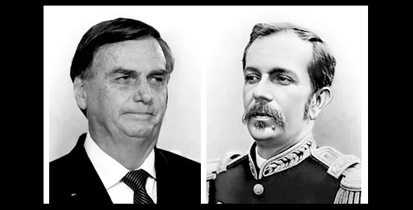 Jair Messias Bolsonaro e Floriano Peixoto. (Imagens: Reprodução)
