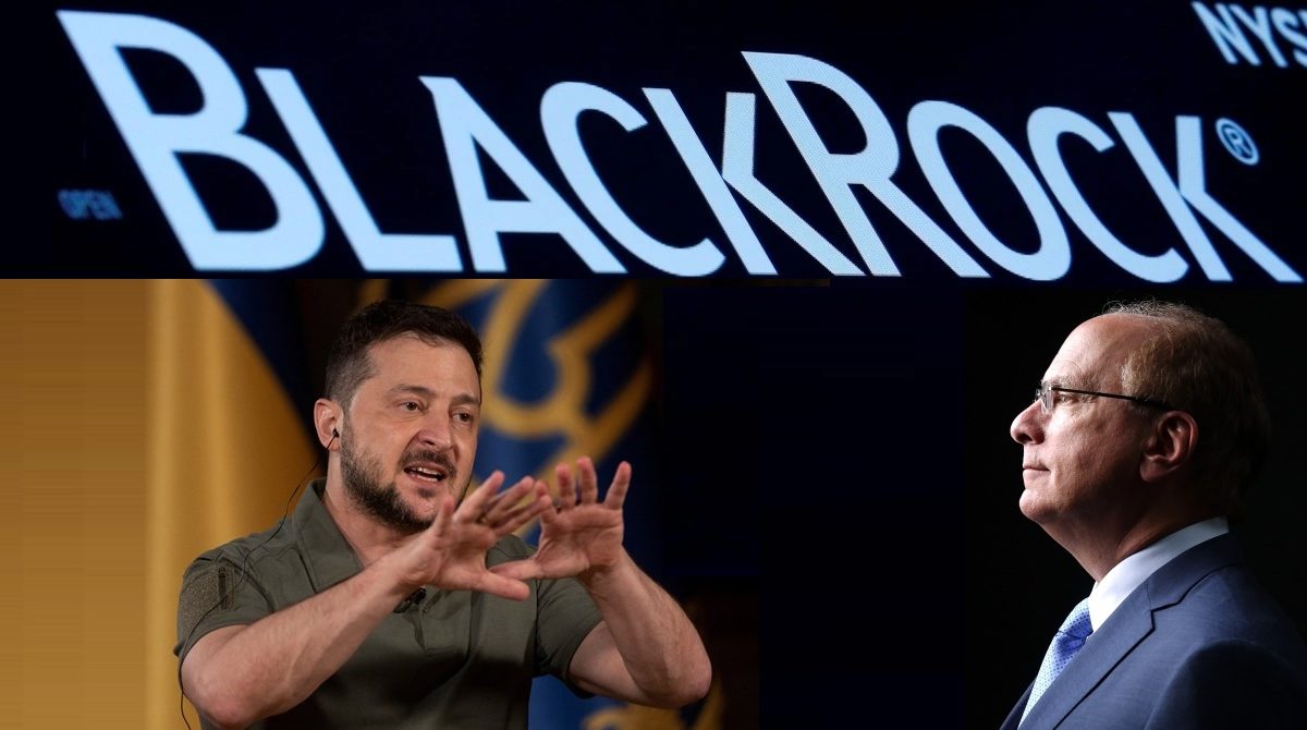Zelensky discute a reconstrução da Ucrânia com o CEO da BlackRock