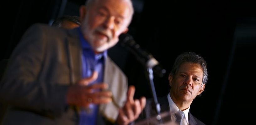 O ministro da Fazenda, Fernando Haddad, e o presidente Luiz Inácio Lula da Silva. (Foto: Agência Brasil)