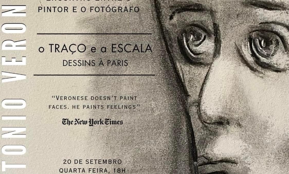 O inusitado encontro do pintor com o fotógrafo na exposição: O Traço e a Escala